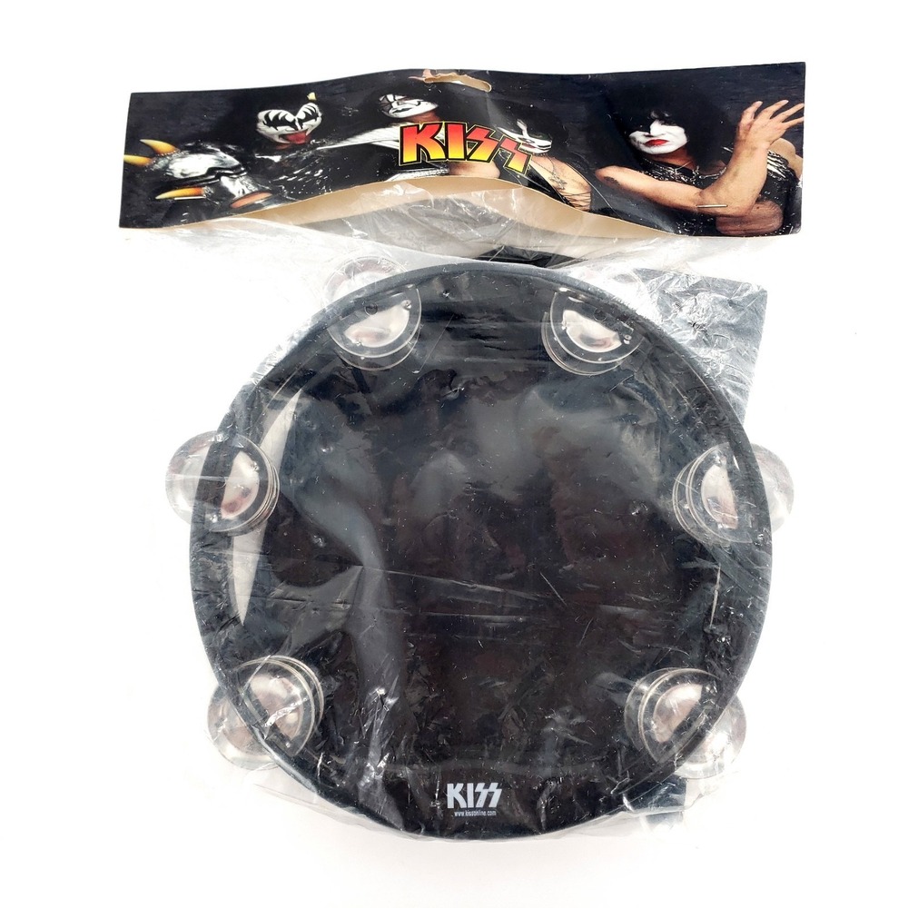 KISS Band Round Circle Shaped Tambourine Prop Brand New Sealed